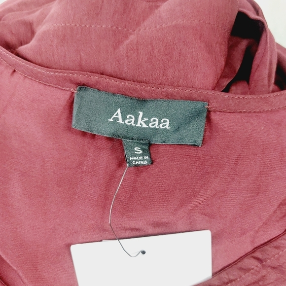 NEW Aakaa Can't Look Away Burgundy Boho Chic Maxi Wrap Dress P5357 - Picture 8 of 12